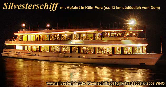 Silvester in Köln 2017 2018 Silvesterschifffahrt mit Hotel Übernachtung