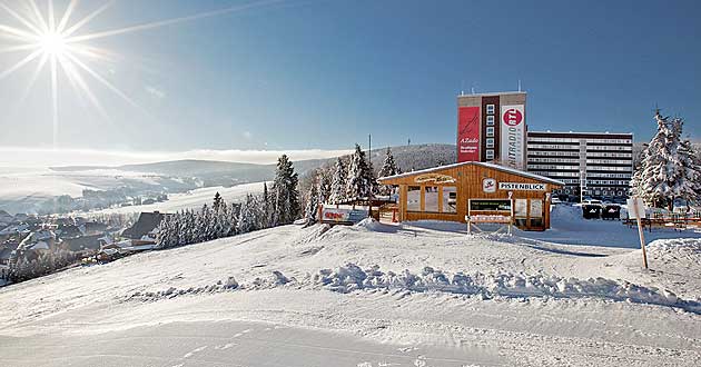 Urlaub ber Silvester am Fichtelberg. Kurzurlaub zum Jahreswechsel im Luftkurort Oberwiesenthal im Erzgebirge.