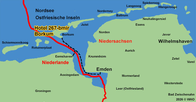 Urlaub �ber Silvester an der Nordsee. Silvesterurlaub in Norddeutschland auf der Ostfriesischen Nordseeinsel Borkum, nordwestlich von Emden.