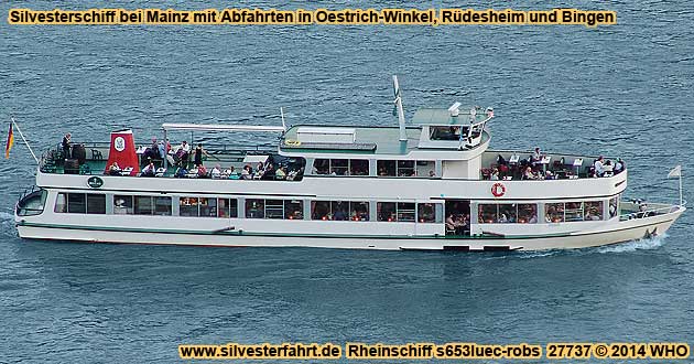 Silvesterfahrt bei Rdesheim und Mainz am Rhein.