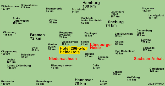 Urlaub ber Silvester in der Lneburger Heide. Silvesterkurzurlaub in der Weltvogelparkstadt Walsrode im Heidekreis.