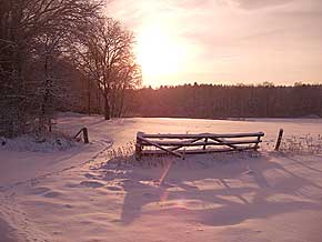 Winterlandschaft am 4-Sterne-Hotel 296-wfor in Walsrode in der Lneburger Heide