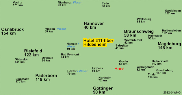 Urlaub über Silvester in Niedersachsen, Silvesterurlaub in Hildesheim im Großraum Hannover
