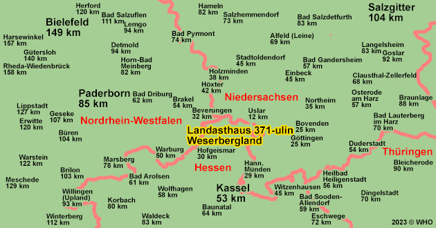 Urlaub ber Silvester im Weserbergland. Silvester-Kurzurlaub in Nordhessen in Uslar.