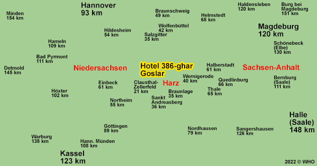 Urlaub ber Silvester im Harz, Silvesterurlaub im Gosetal vor den Toren der Stadt Goslar zwischen Bad Harzburg, Clausthal-Zellerfeld, Seesen, Salzgitter, Braunlage und Braunschweig