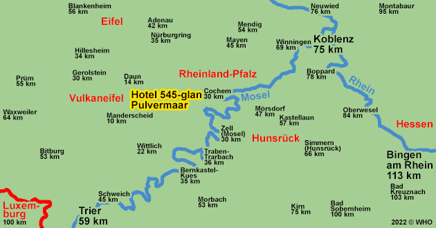 Urlaub ber Silvester in der Eifel. Silvesterkurzurlaub in der Vulkaneifel zwischen Daun, Wittlich und Gerolstein.