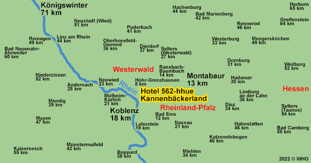 Urlaub über Silvester im Westerwald, Silvesterurlaub zwischen Bad Ems an der Lahn, Montabaur, Lahnstein an Rhein und Lahn und Koblenz an Rhein und Mosel