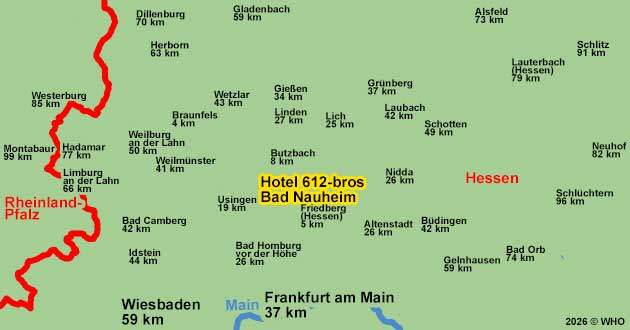 Urlaub �ber Silvester im Taunus in Hessen, Silvesterurlaub im Wetteraukreis zwischen Friedberg, Bad Homburg vor der H�he, Bad Vilbel und Frankfurt am Main