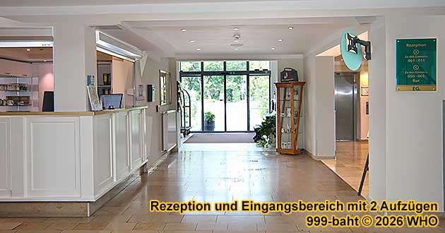Rezeption und Eingangsbereich mit 2 Aufz�gen