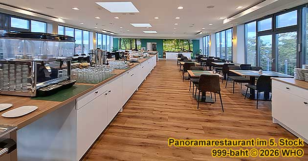 Panoramarestaurant im 5. Stock in Bad Langensalza