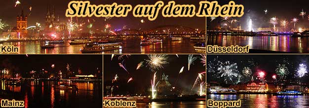 Silvester auf dem Rhein